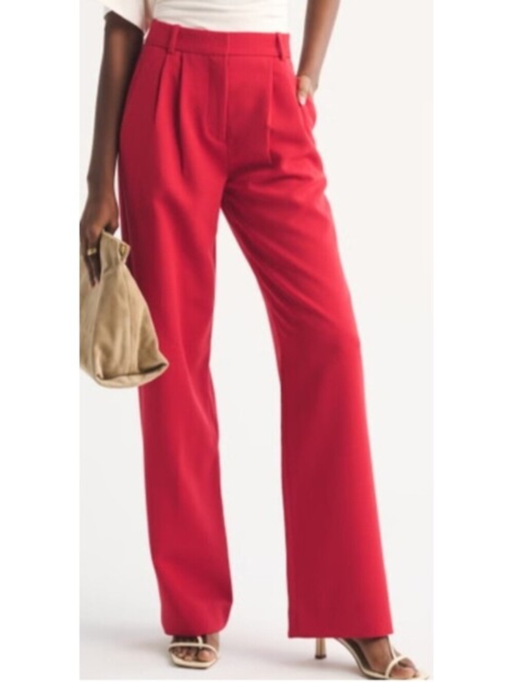 Abercrombie & Fitch, Coral, Sloan, Tailored, High Waist Slacks, XS, EUC